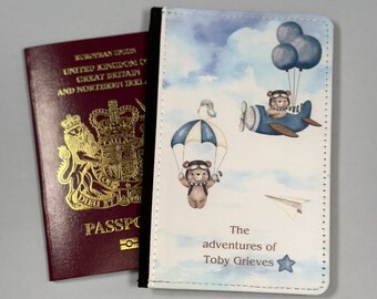 Personalized Teddy Bear Passport Cover: First Passport Gift