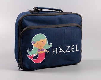 Personalized Kids Cooler Lunch Bag: Mermaid, Fairy, Dinosaur