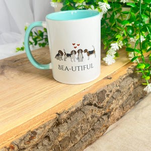 Beagle Dog Mug, Puppy Coffee Cup, Dog Lover Gift