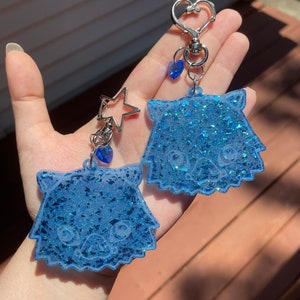 Anime Boar Head Resin Keychain