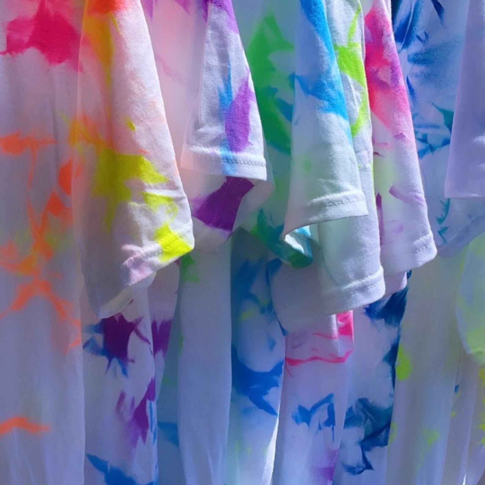 Neon Tie Dye Shirts Etsy