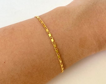 Gold Anchor Chain Bracelet / Anchor Chain / Gold Bracelet / Dainty Jewelry / Gold Chain / Gold Jewellery / Anchor Chain Bracelets