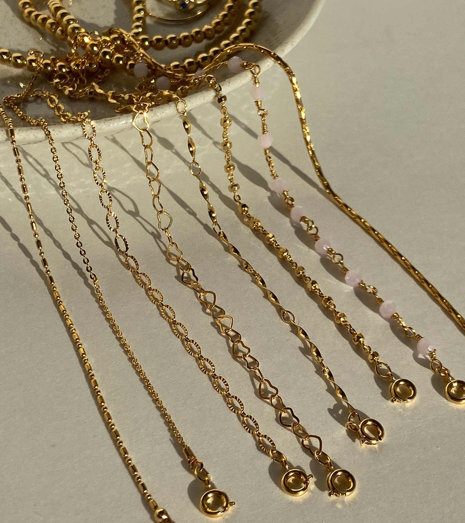 ゴールドツイストチェーン アンクレット ツイストチェーンアンクレット / ゴールドアンクレット / ゴールド