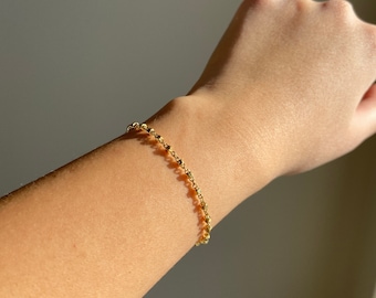 Gold Dot Bracelet / Gold Bracelet / Stacking Bracelet / Gold Chain Bracelet / Dainty Bracelet / Gift / Gold Chain / Gold Bracelet