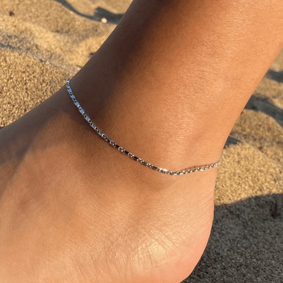 Anchor chain anklet deals