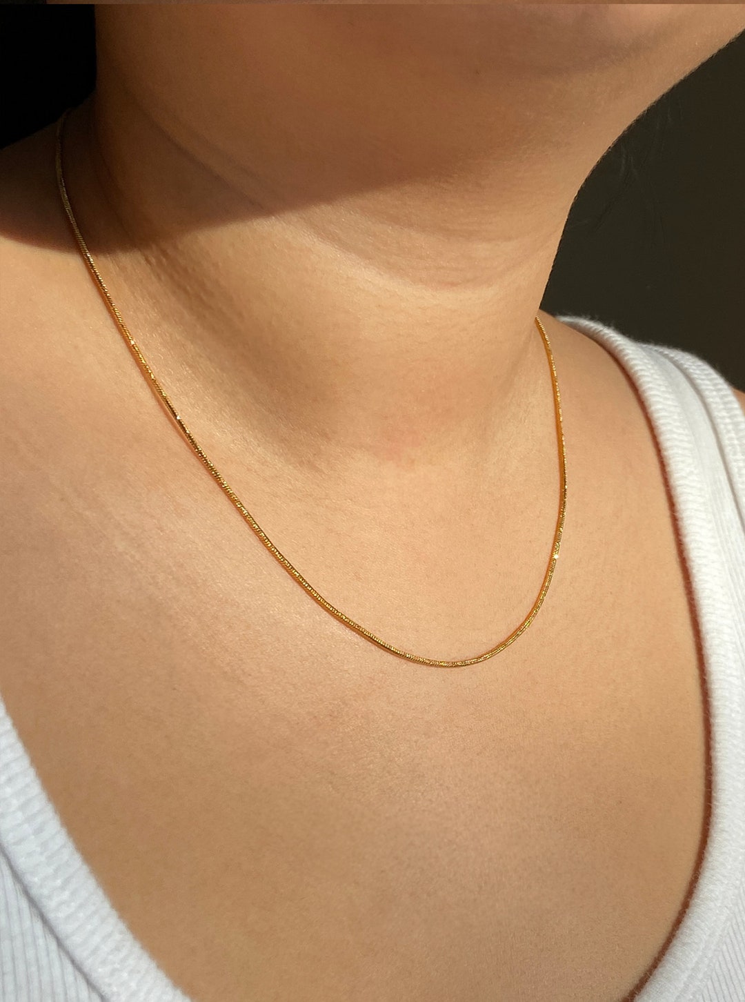 【TATIANA】Daily Slim Snake Chain necklace NZ2421~ネックレス 19776302-mv-2024-q1-round-