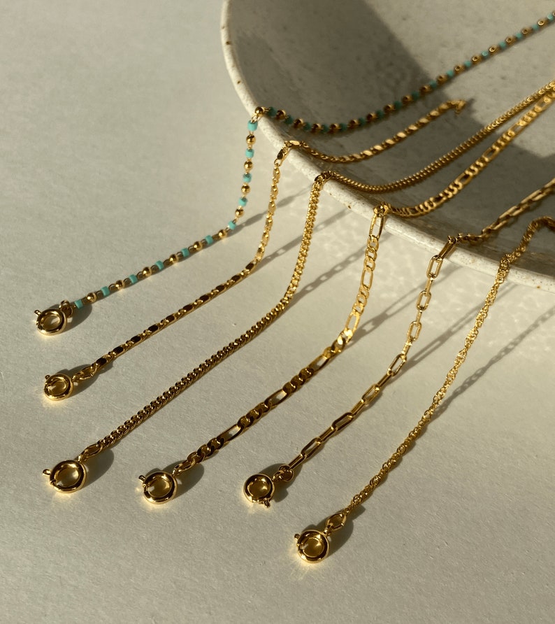 Paperclip Bracelet / Gold Plated Bracelet / Dainty / Gift / Paperclip Chain / Gold Bracelet / Gold Chain image 5