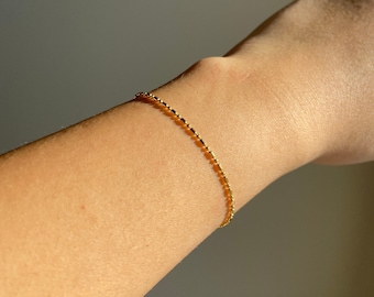 Gold Bracelet / Gold Dot Bracelet / Stacking Bracelet / Gold Chain Bracelet / Dainty Bracelet / Gift / Gold Chain / Gold Bracelet