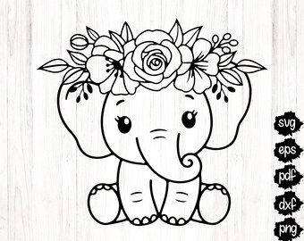 Free Free 92 Baby Elephant With Glasses Svg SVG PNG EPS DXF File