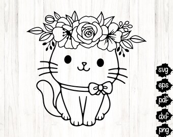 Flower Crown Svg Etsy