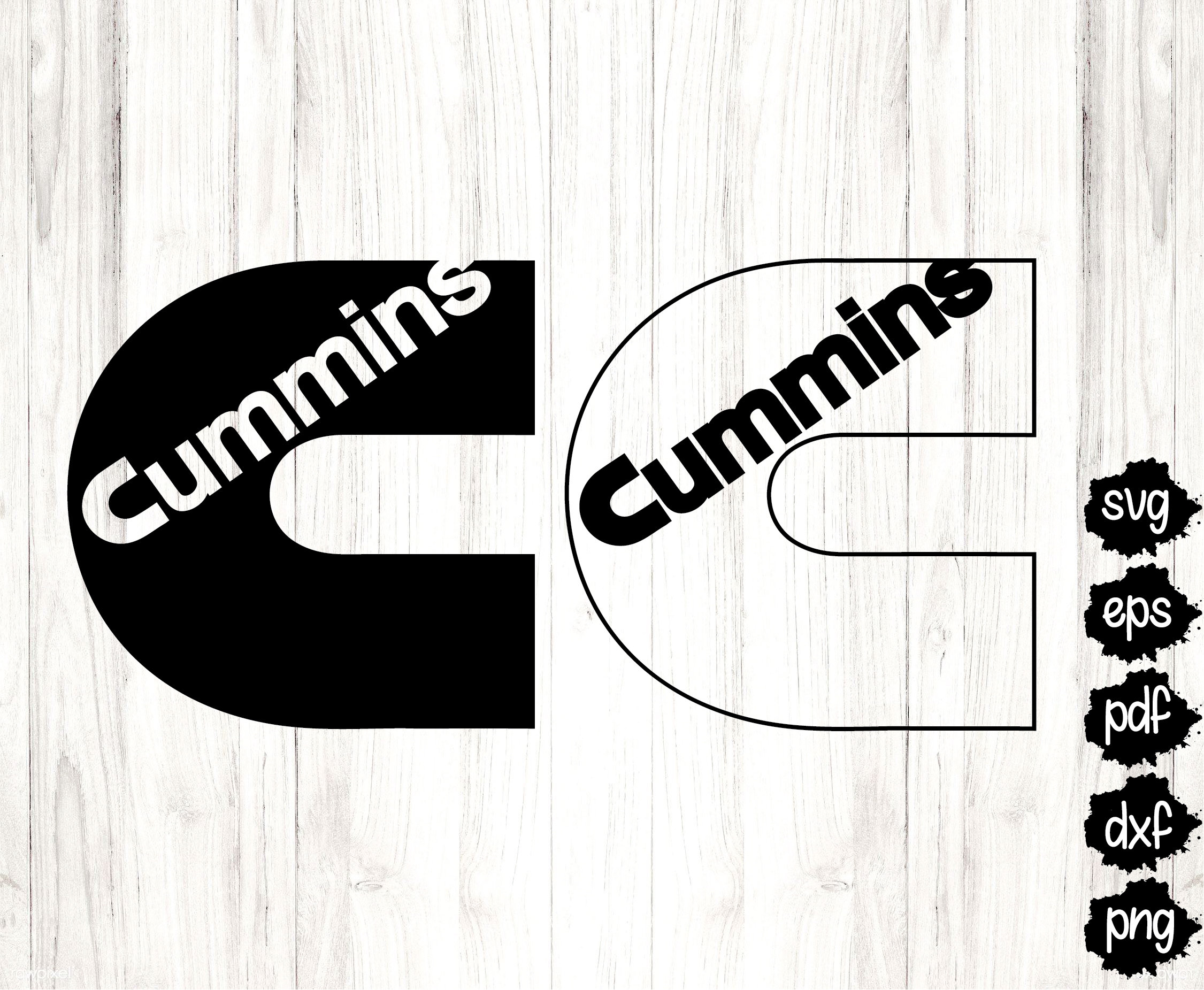 Cummins svg Cummins Logo svg Cummings Heavy Equipment svg Etsy