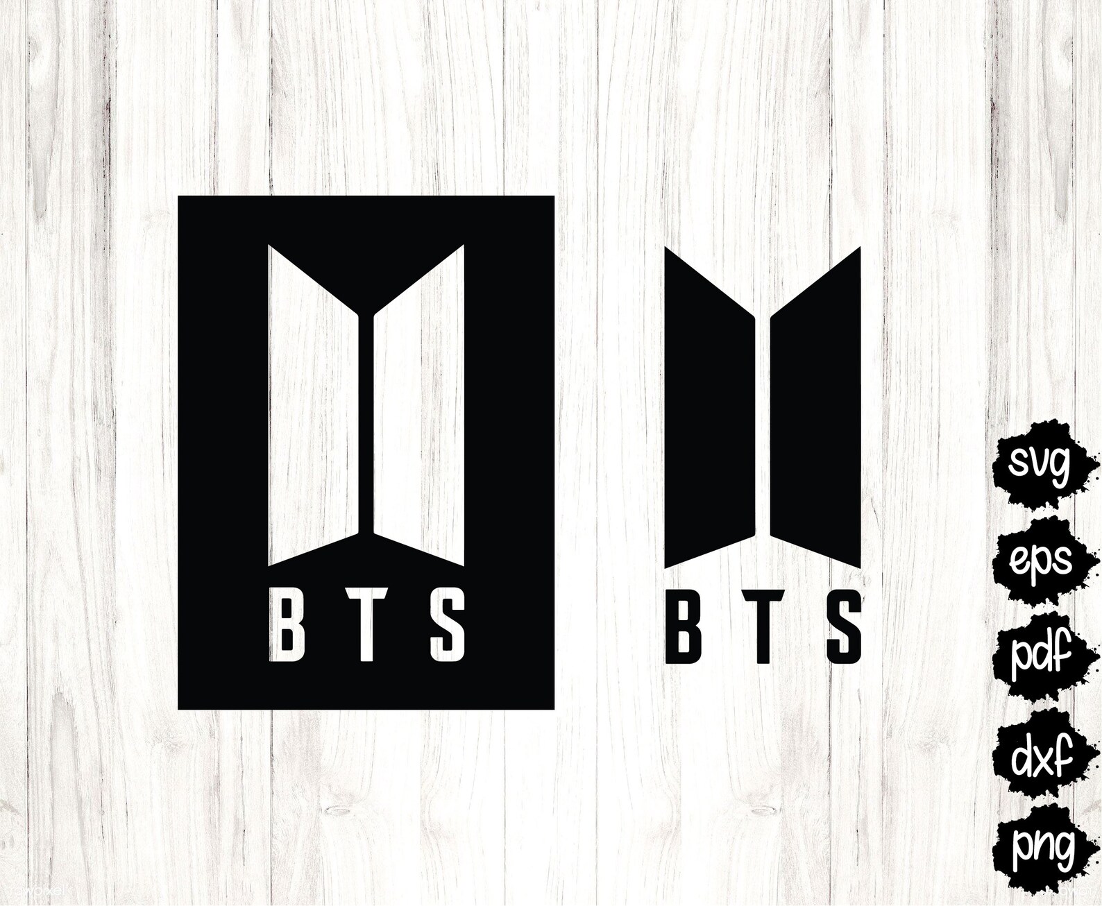 BTS Logo SVG Dxf Pdf Png Eps BTS logo Bundle svg Digital