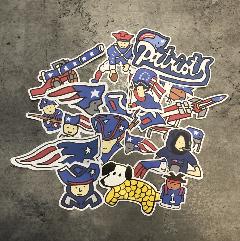 New England Patriots Corndoggy Stickers /'20 Season