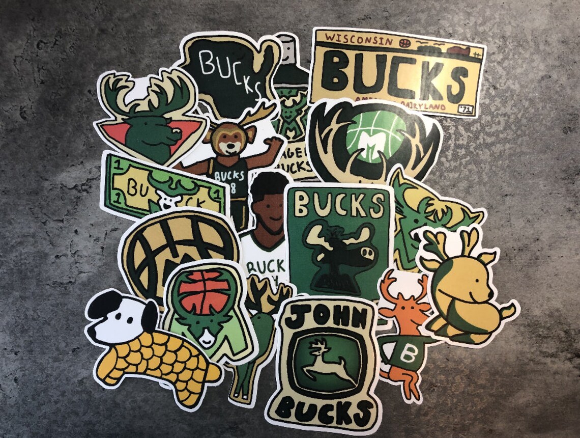 Milwaukee Bucks '21 Corndoggy Stickers | Etsy