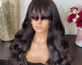 full lace wigs with bangs