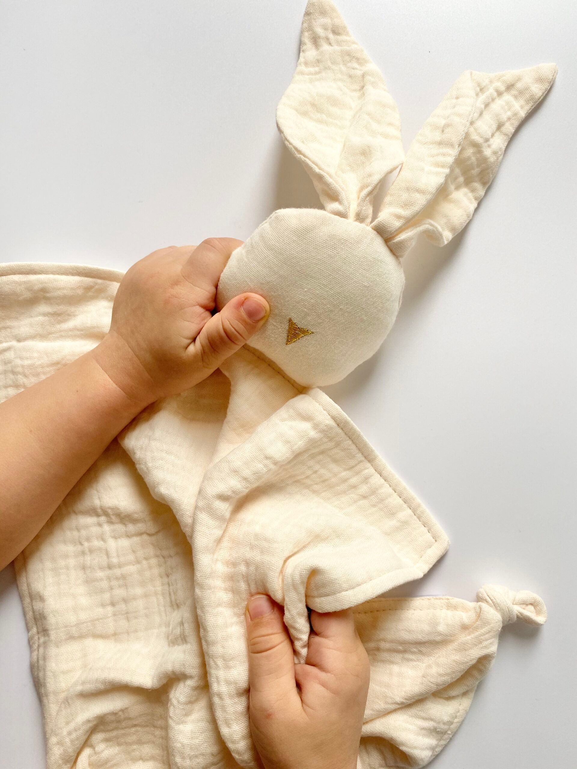 Baby Bunny Comforter Newborn Gift Christening Gift Cotton Etsy