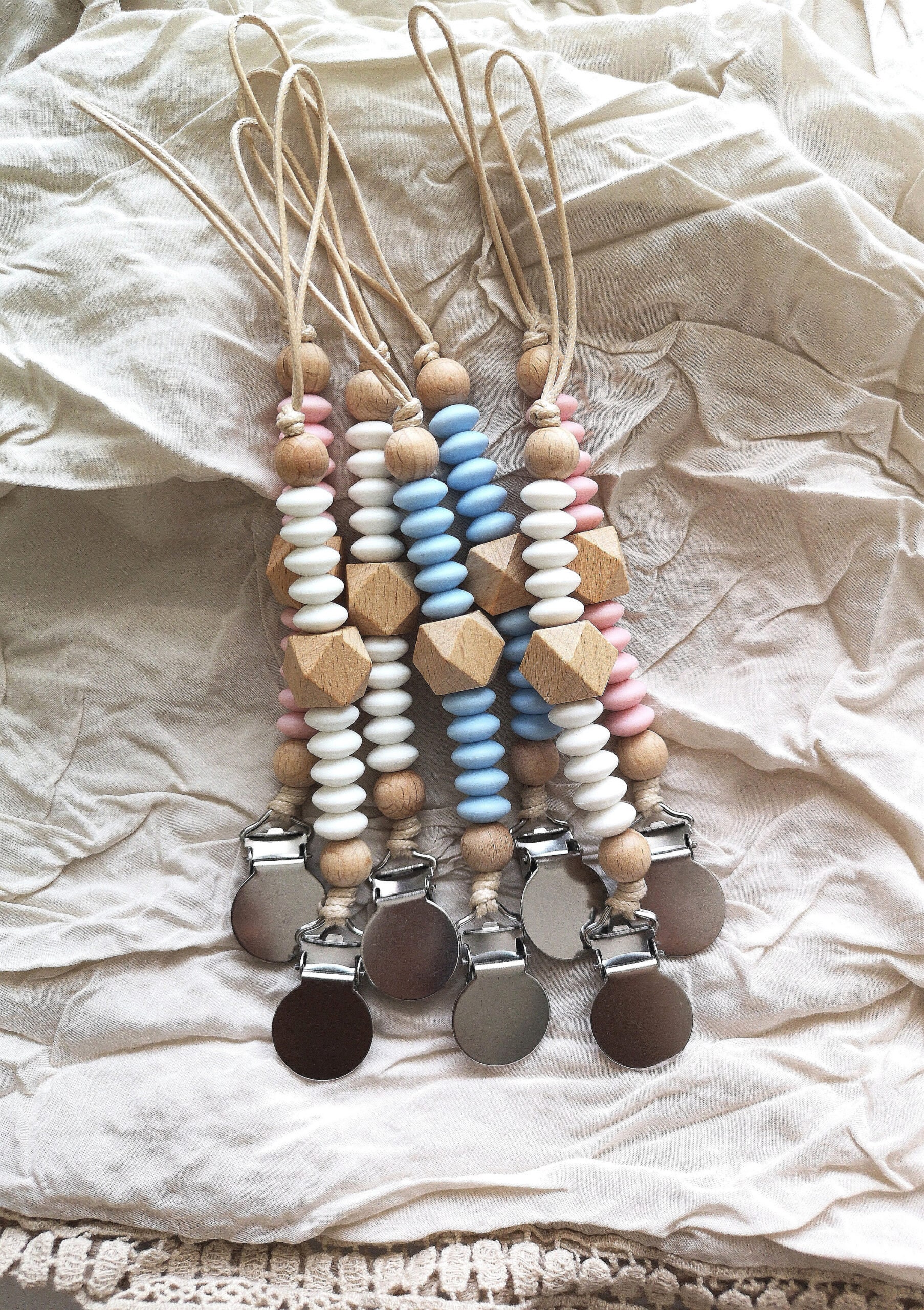 Silicone Dummy Clip Dummy Chain Blue Dummy Holder Paci Clip Etsy