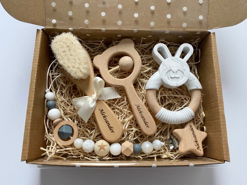 Boîte cadeau nouveau-né nouveau cadeau de panier de bébé | Etsy