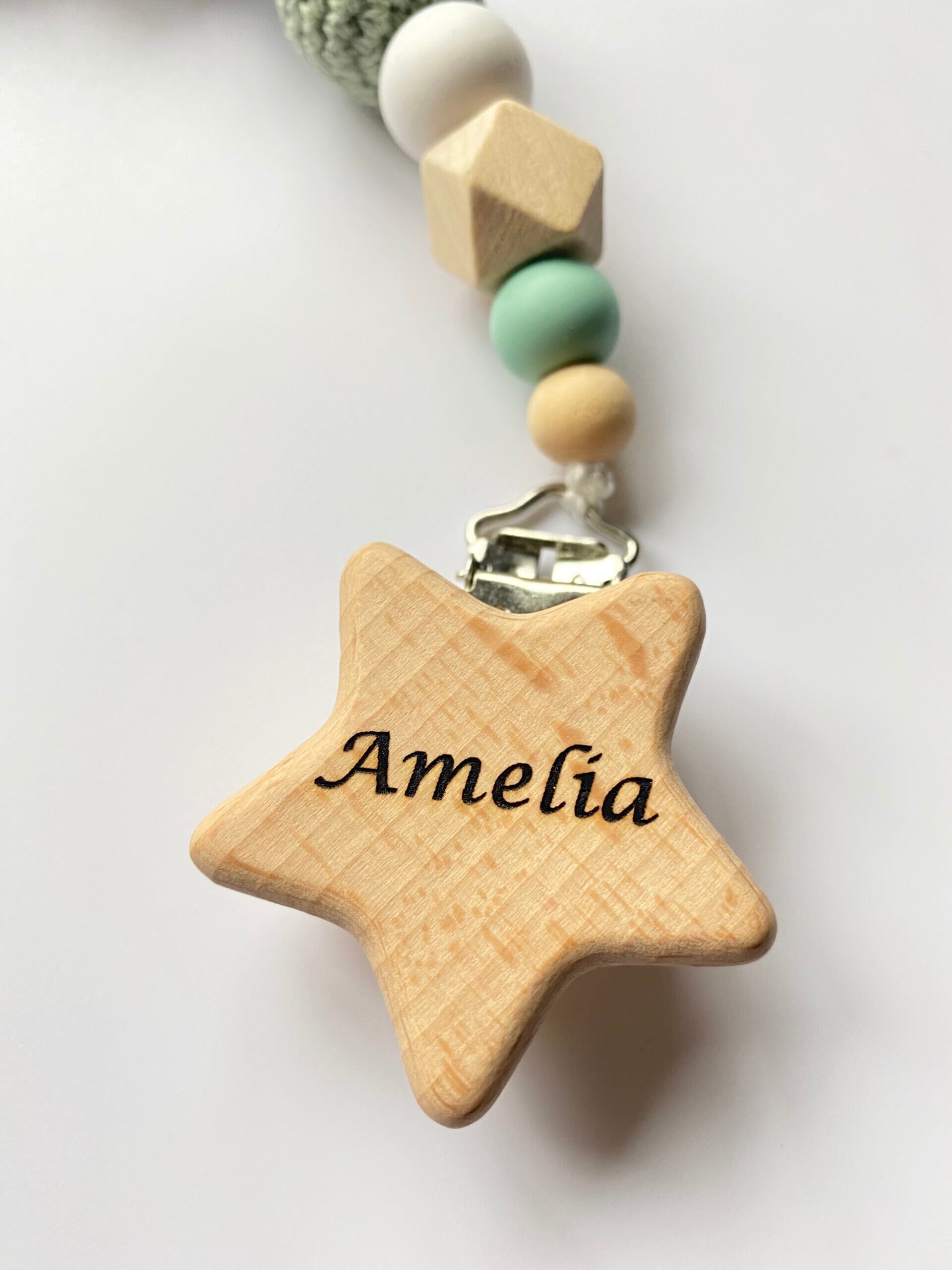 Personalised Dummy Clip Baby Dummy Holder Pacifier Clip Baby Etsy