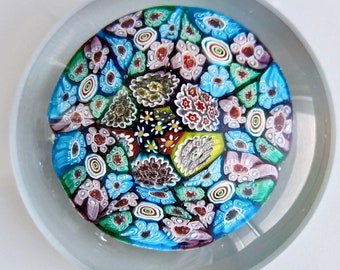 Vintage MURANO Glass Paperweight With Floating Micro Millefiori Honey Lane Sorrento