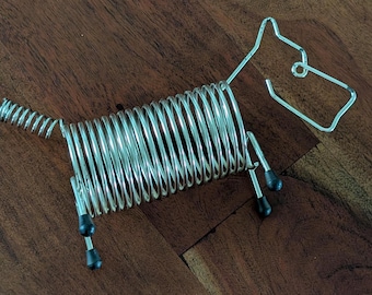 Vintage Metal Coiled Scottie Dog Letter Organizer