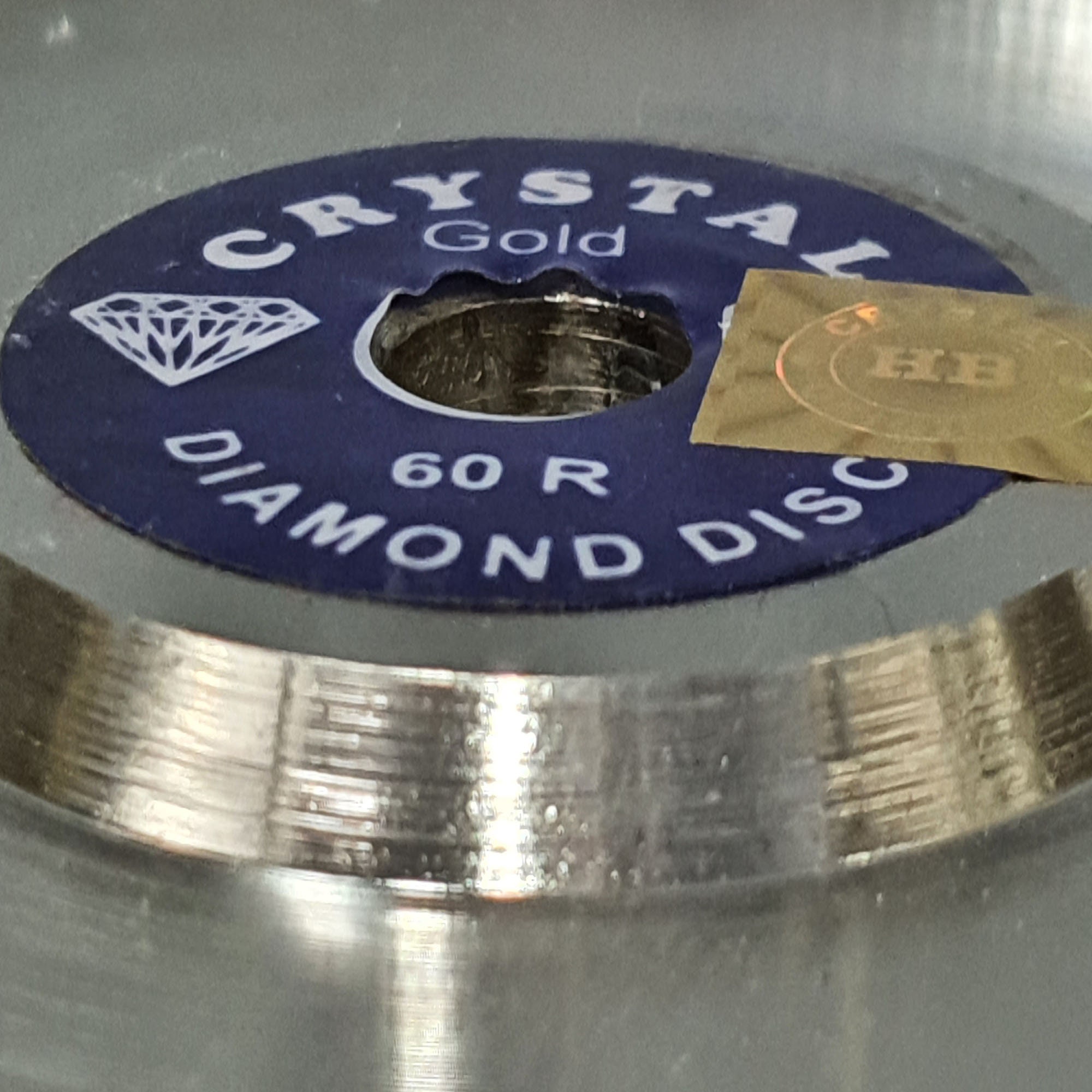 HBCRYSTAL Gold 60R Grit 6&quot; Diameter150mmxThickness 12mmx Hole 12.7mm  Electroplated Diamond Coated Wheel Grinding Polishing & Wheel . for sale  