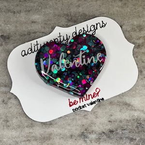 Pocket Valentine&#39;s Resin Handcrafted Personal Gift Valentine&#39;s Day