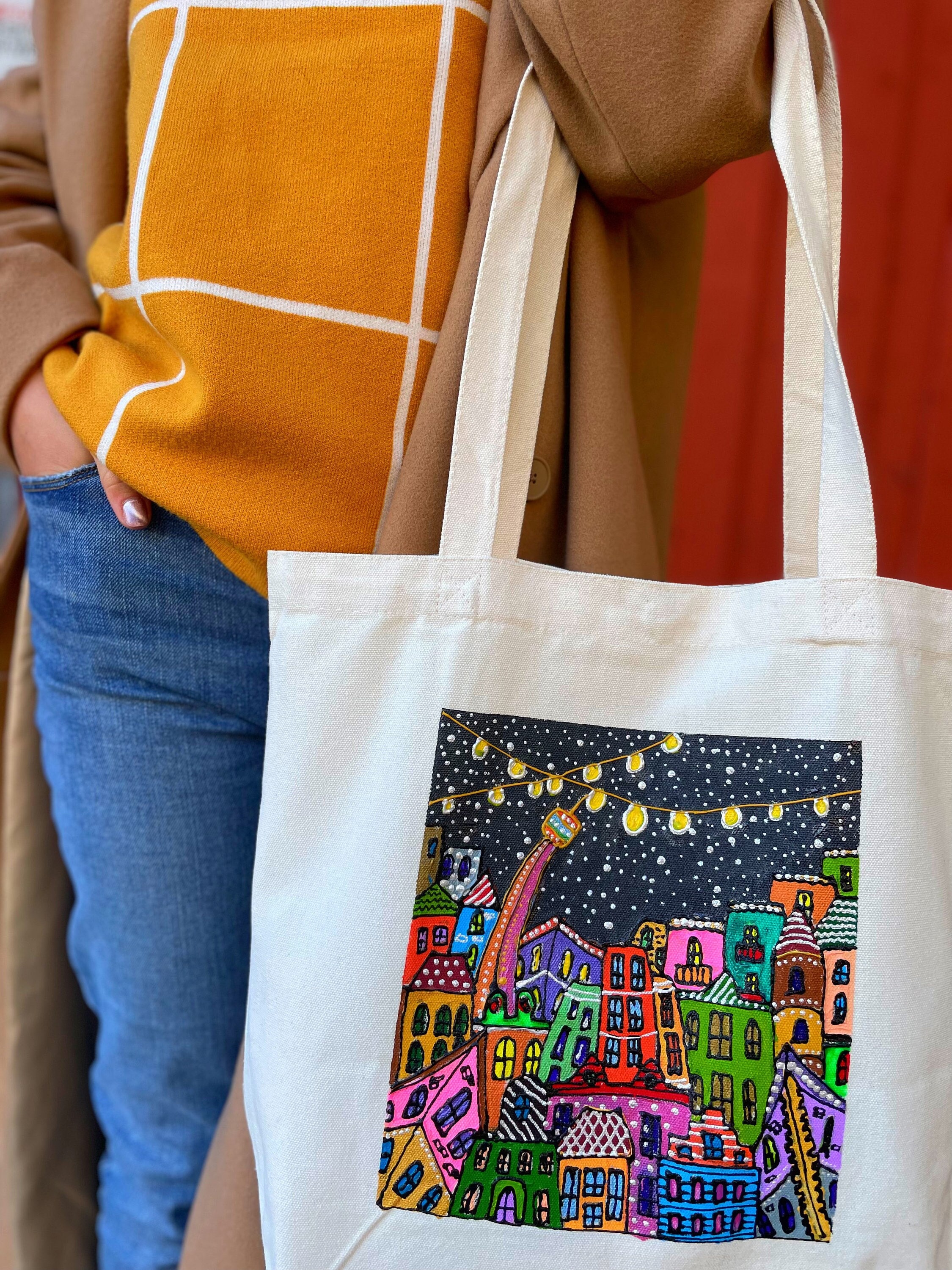 Hand-Painted Tote Bags – STUDIO JOYEETA