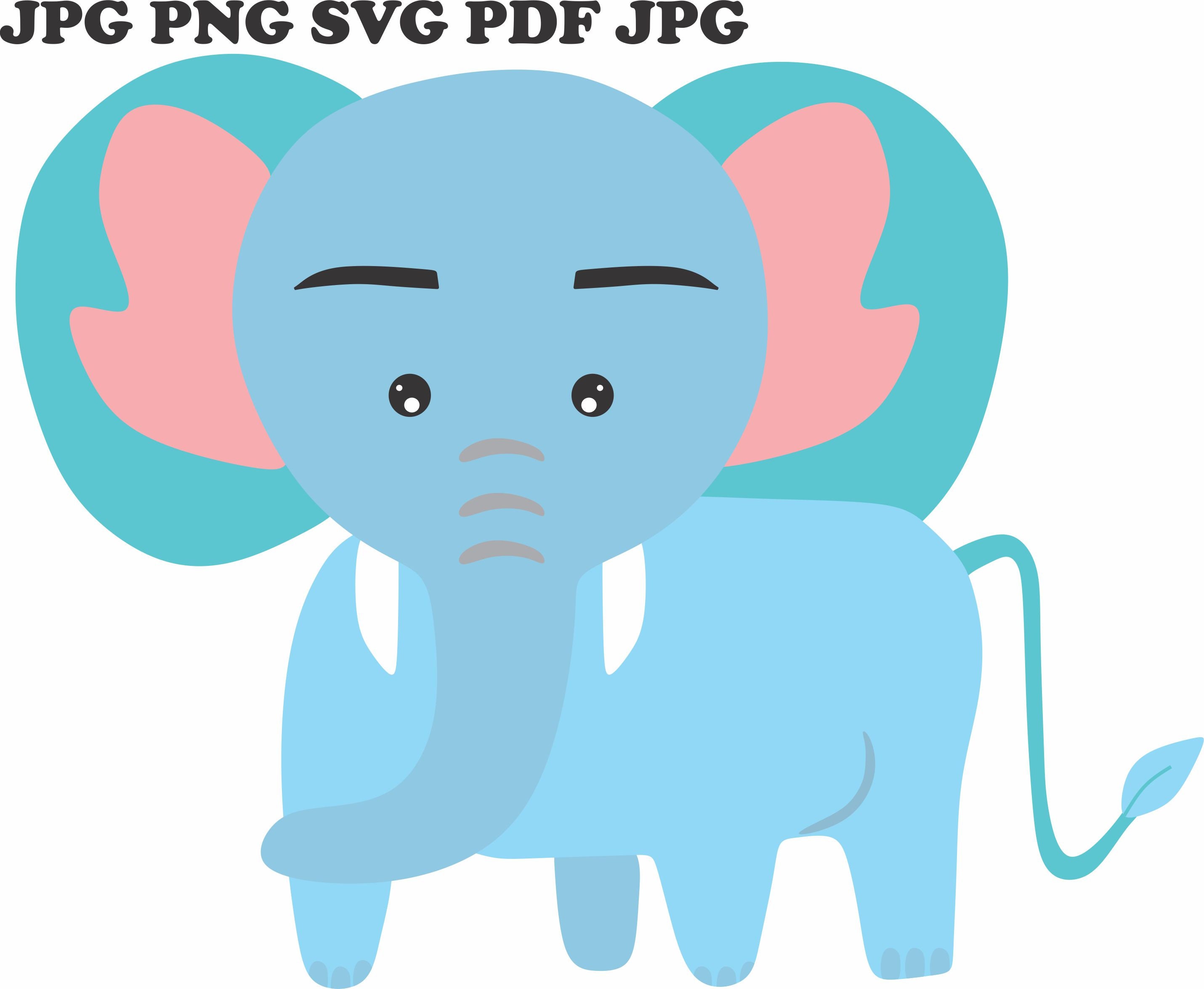 Elephant svg elephant vector elephant png elephant vector art | Etsy