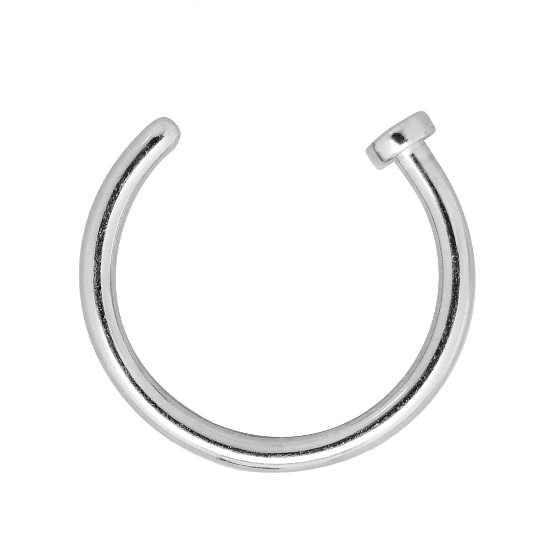Fake Nose Ring Colored Nose Ring Fake Nose Ring Hoop Fake Etsy
