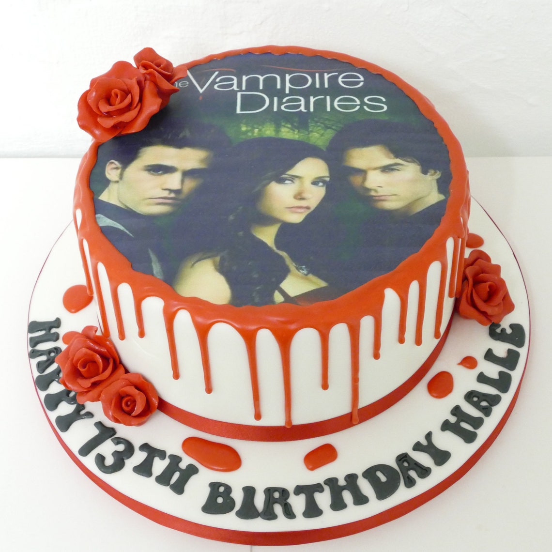 Vampire Diaries personalised cake topper Etsy