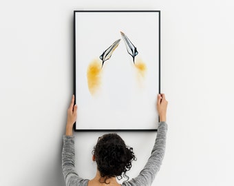Gannets High-key Limited Edition Fine Art Print, Wall Art Gift
