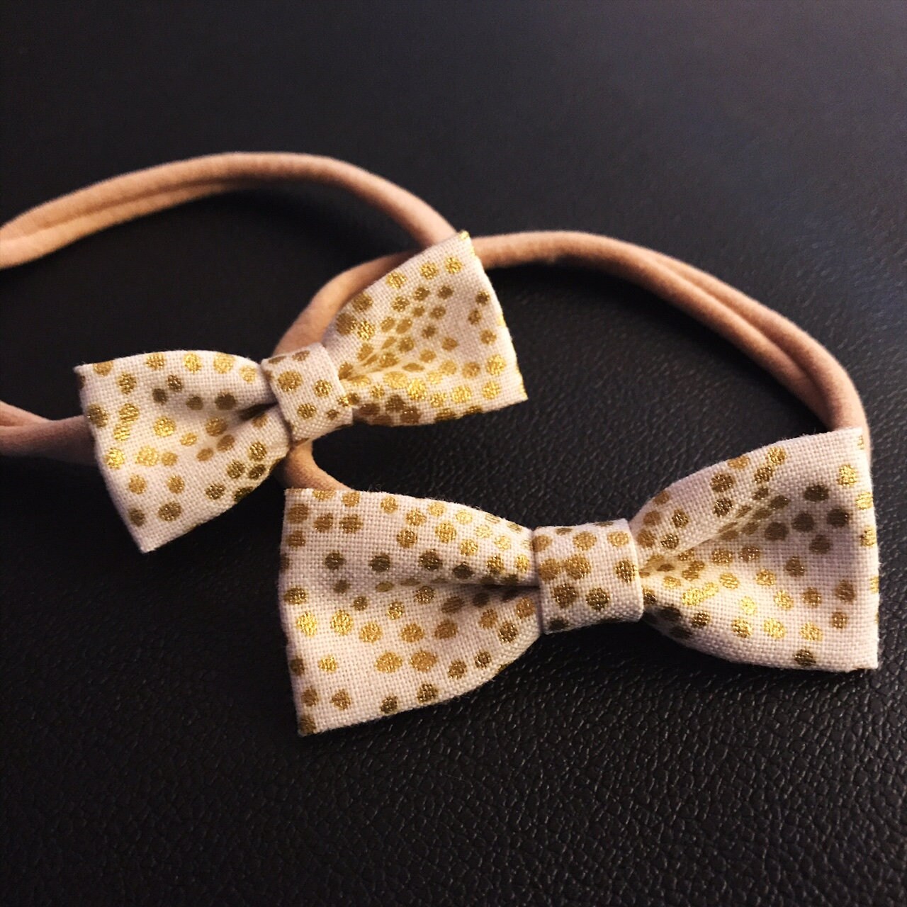 Small puppy bows top knot bows Little Dog Hair Bows Gold Etsy