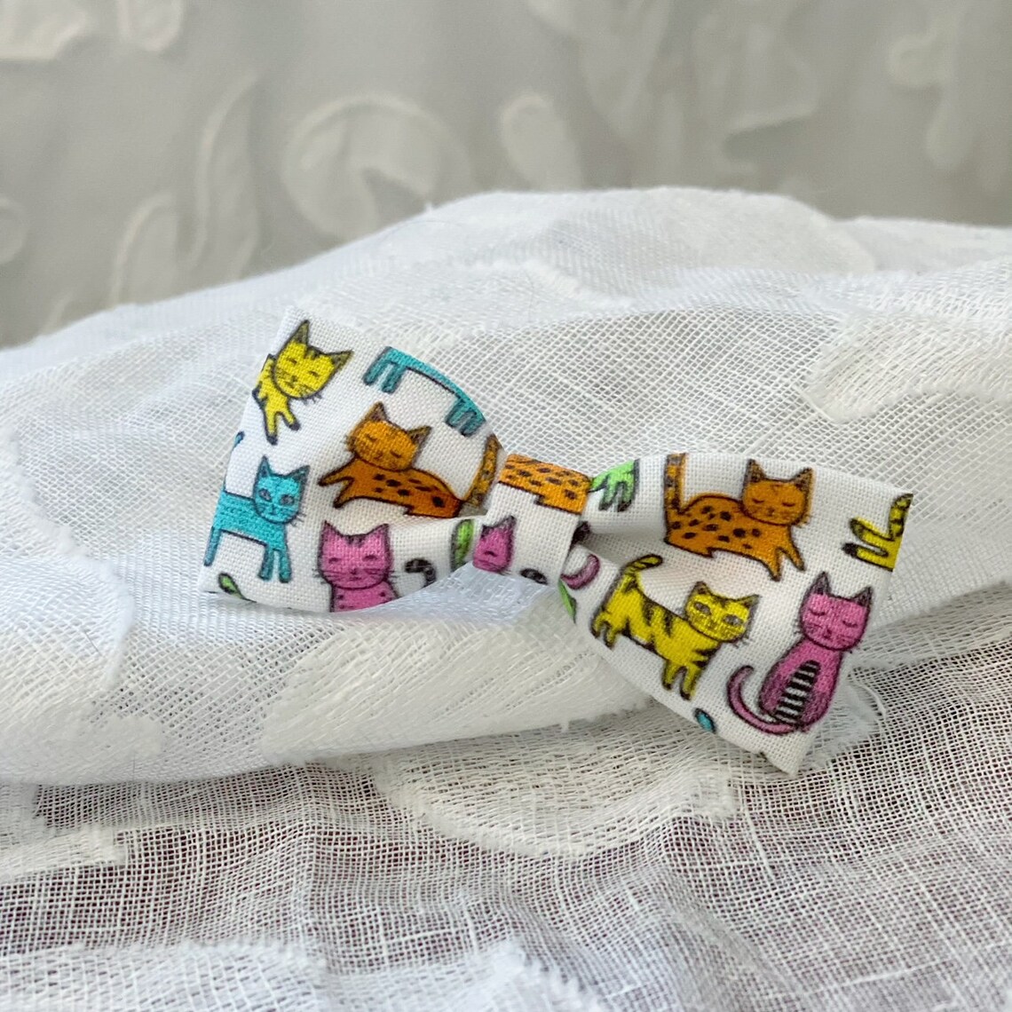 Cat Bow Cat Collar Bows Slide on Collar Bow Cat Lover Gift Etsy