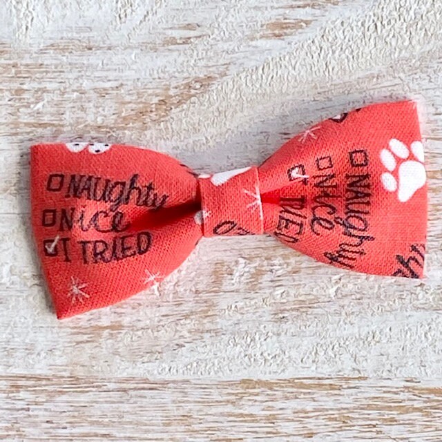 Christmas Dog or Cat Hair Bow Cat Bow Tie Dog Collar Bow Etsy
