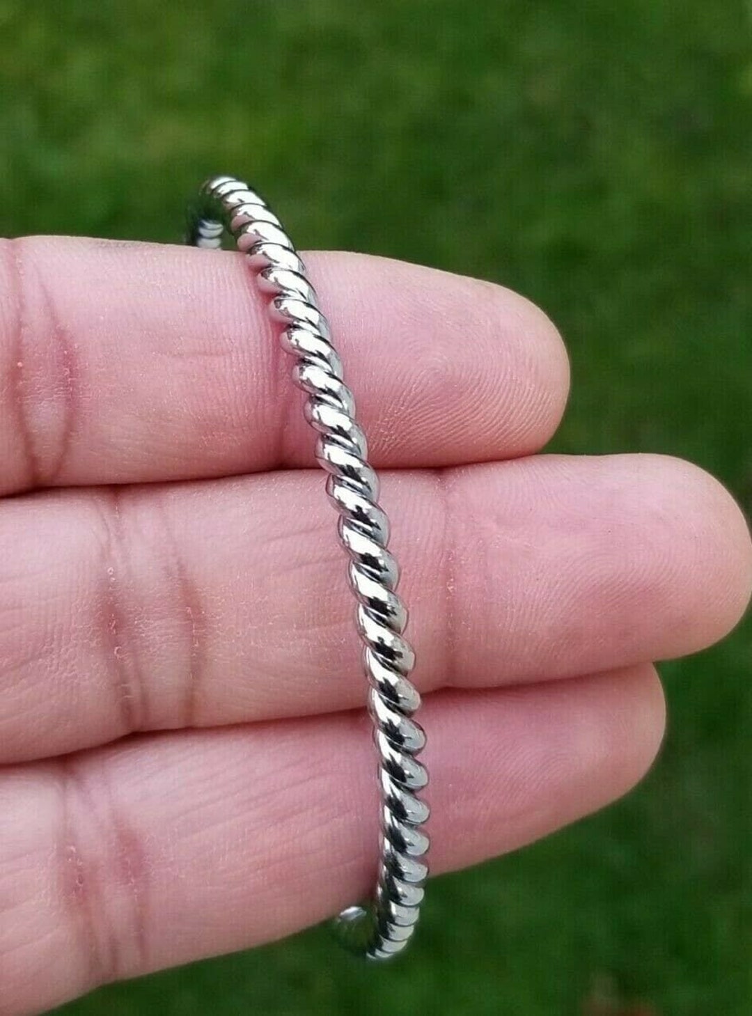 Twisted Rope Bangle Steel Sikh Singh Kaur Khalsa Kara Punjabi Etsy