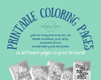 Youth Christian Coloring Pages: LDS General Conference (Printable)
