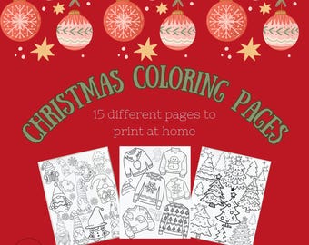 Printable Christmas Coloring Pages - 15 Festive Designs