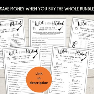 Witch Bachelorette Party Who Knows The Bride Best Game - This Witch is Getting Hitched, Halloween Hen Party Games, Fall Autumn Bach image 6