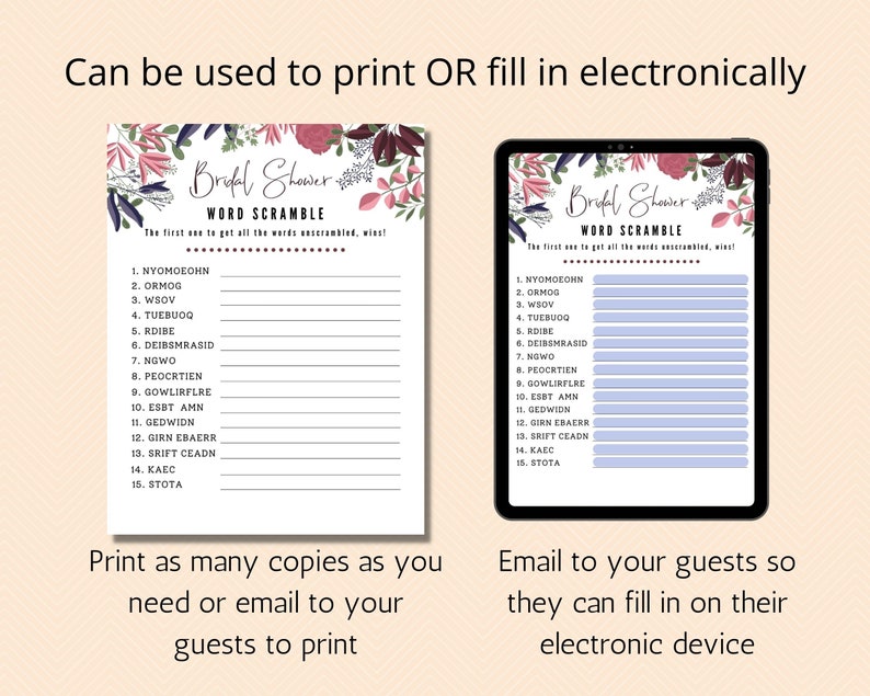 9 Virtual Bridal Shower Games Bundle Bridal Shower Games Etsy