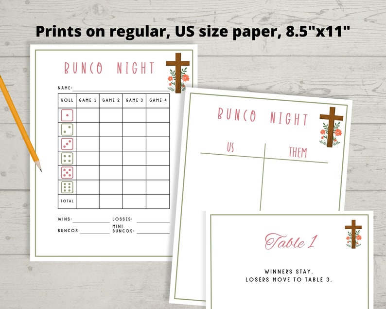 Easter Bunco Bunco Printables, Bunco Game, Bunco Table Numbers, March ...