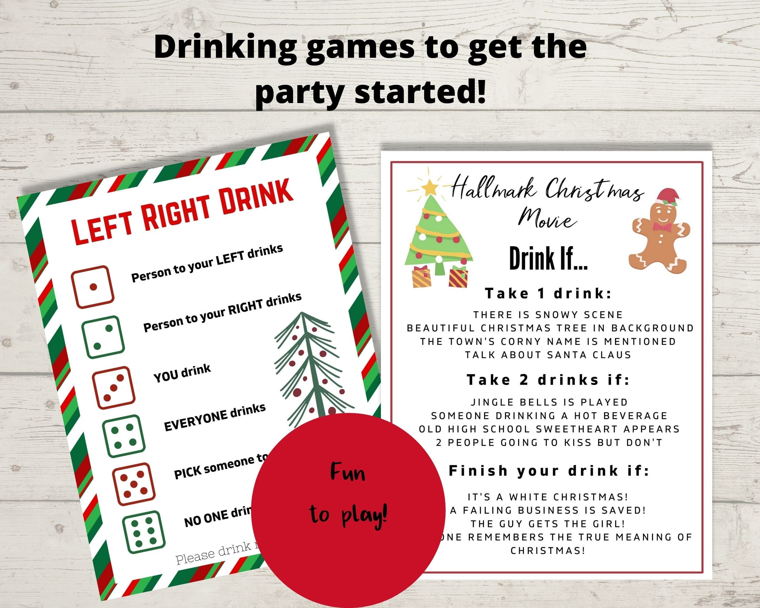 Adult Christmas Party Games Bundle Printable Party Pack of - Etsy