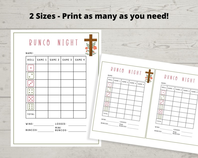 Easter Bunco Bunco Printables, Bunco Game, Bunco Table Numbers, March ...