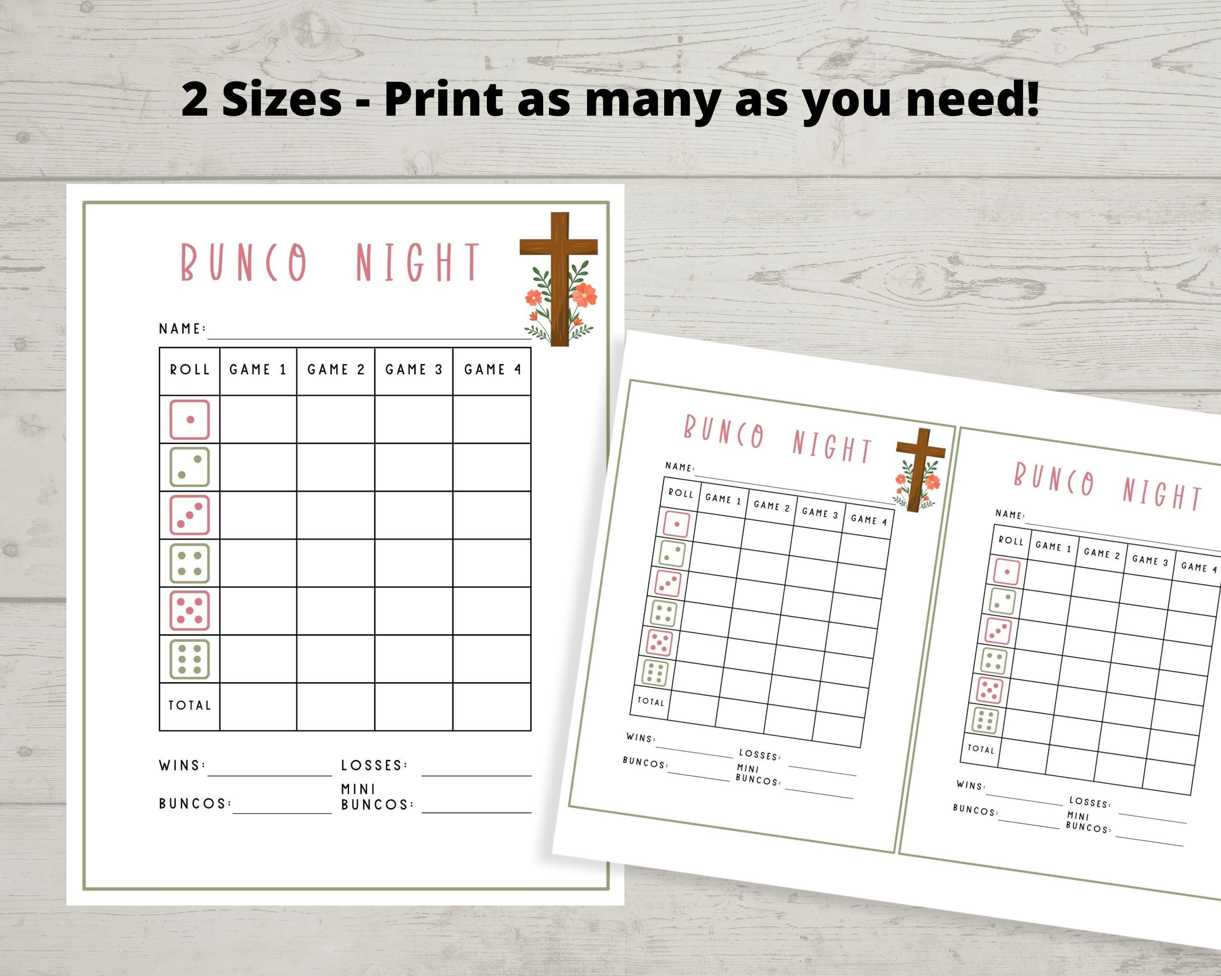 Easter Bunco Bunco Printables, Bunco Game, Bunco Table Numbers, March ...