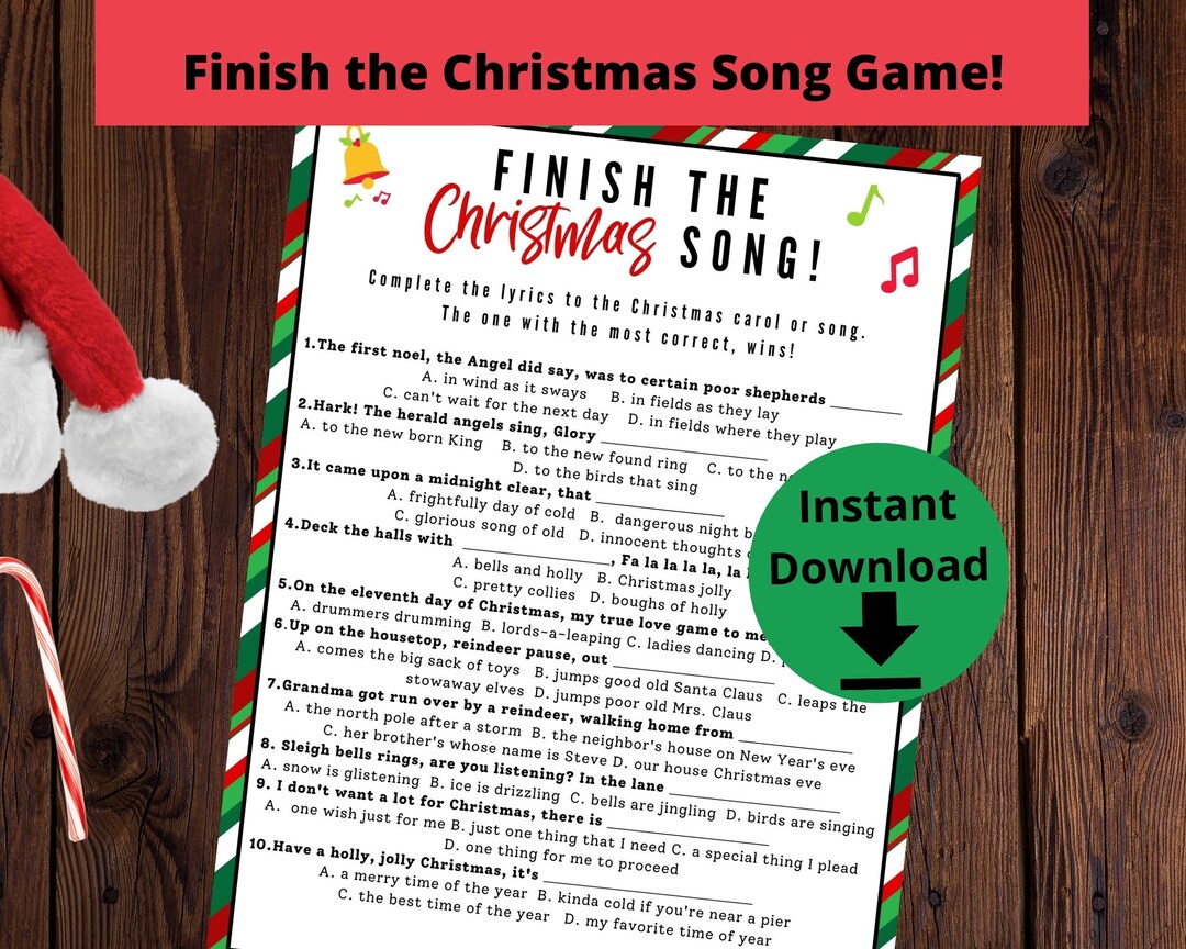 Christmas Carol Game Finish The Christmas Song Lyric Game Christmas christmas-carol-game-finish-the-christmas-song-lyric-game-christmas