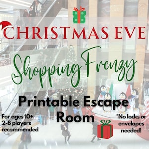 Christmas Escape Room - At Home Escape Room, Escape Room for Teens, Family Escape Room, DIY Escape Puzzle, Holiday Escape Room