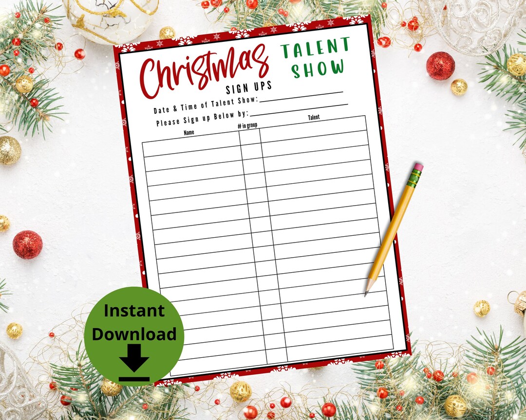 Christmas Talent Show Sign Up Sheet School Talent Show Signup Talent christmas-talent-show-sign-up-sheet-school-talent-show-signup-talent