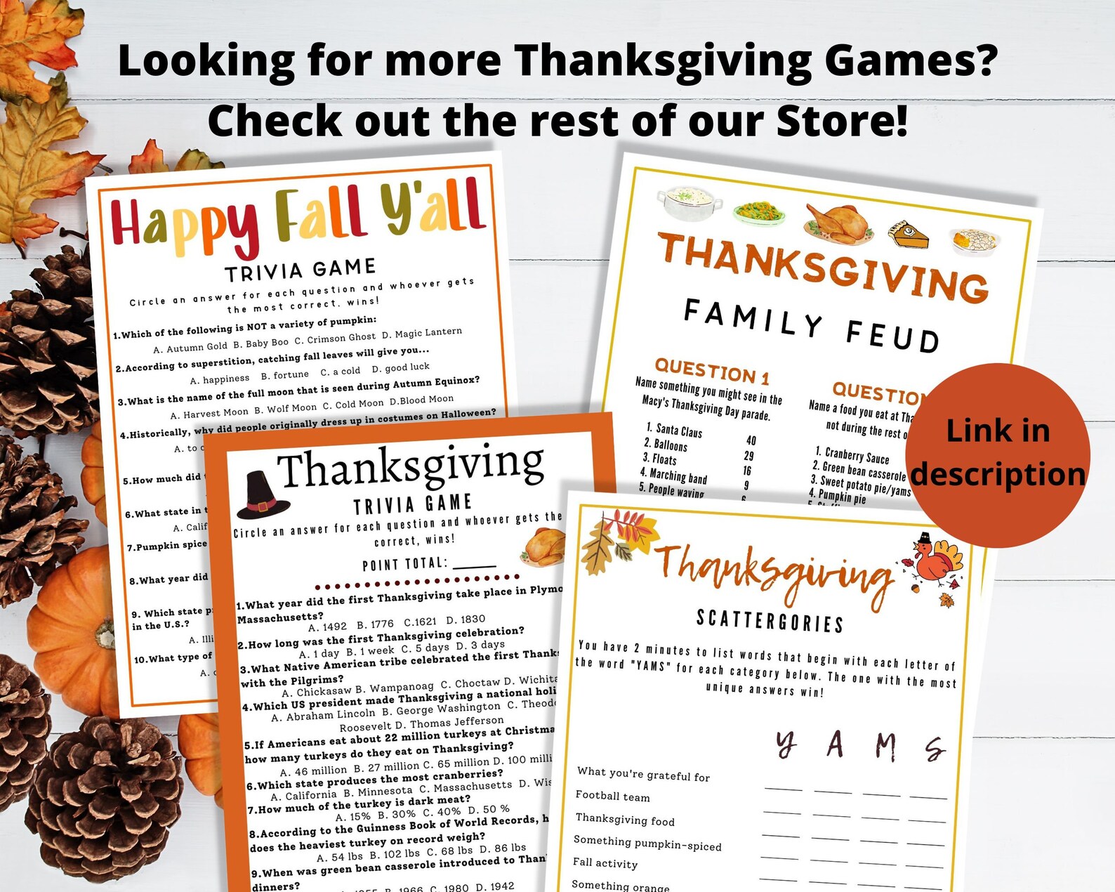 Thanksgiving Word Scramble Word Game Thansgiving Kids Game Etsy