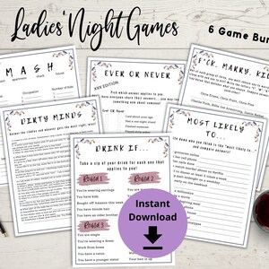 Ladies Night Party Games Girls Night Printable Games, Ladies Night Game ...