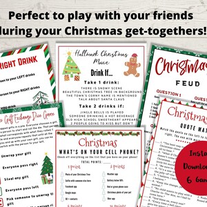 Adult Christmas Party Games Bundle Printable Party Pack of - Etsy